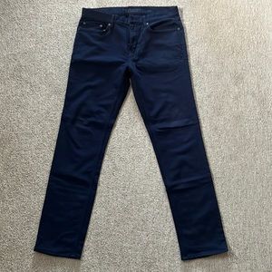 Banana Republic Dark Blue Traveler slim fit pants 31x32